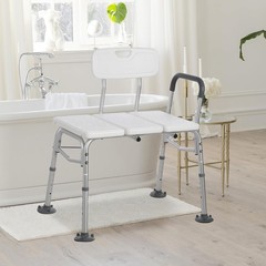 Senior Step Stool with Handle, Heavy Duty 2-Step Non-Slip Platform,440lb Support