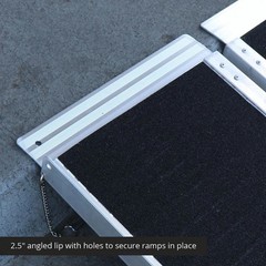 Titan Ramps 8ft Aluminum Multi-Fold Wheelchair Ramp 600 lb 29in Wide
