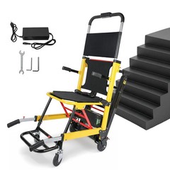 Motorized Stair Climbing Wheelchair , 441Lbs Lockable Seat for Indoor/Outdoor
