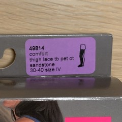 Medi Comfort Thigh High, Open Toe, Petite, w/Lace Band, (Size: IV) 30-40mmHg San