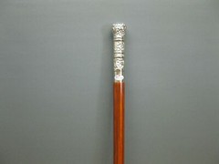 Pillar Chrome Brass Wooden Walking Shaft Stick Cane Handle Vintage Style Solid