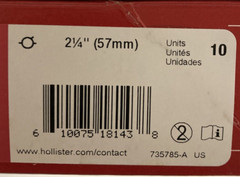Hollister 18143, New Image Two-Piece Drainable Pouch, 2.25“ Flange -10/Box