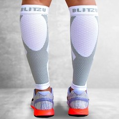 BLITZU Calf Compression Sleeves for Men Women. Footless Socks Support for Runnin