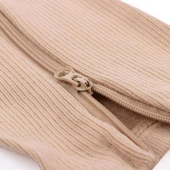2 PAIRS Zip Up open Toe Compression Zipper Socks Calf Support Stocking Women Men