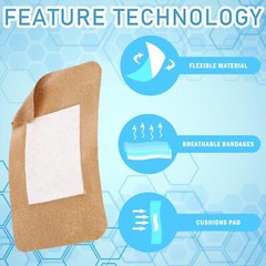 Sinmoe 600 Pcs Large Bandages Bulk Big Flexible Adhesive Wound Care…