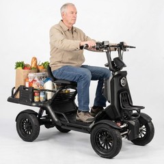 500W Heavy Duty 4 Wheel Mobility Scooters for Seniors Adults with Cargo Platform