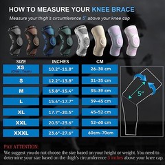 NEW ~ NEENCA Knee Brace Professional Knee Support Light Color Beige/Gold Sz L