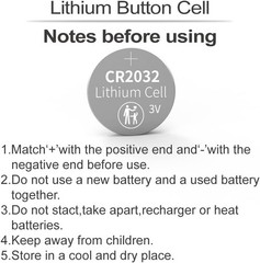 40 Pack CR2032 Batteries, 3V Lithium Coin Battery for Small Electronic…