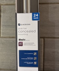 NEW Glacier Bay 24 in. x 1-1/4 in. Concealed Screw ADA Compliant Grab Bar