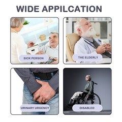 Urinal Reusable Male Urinal Pee Bag Portable Wearable Men’s Urinal Collector M