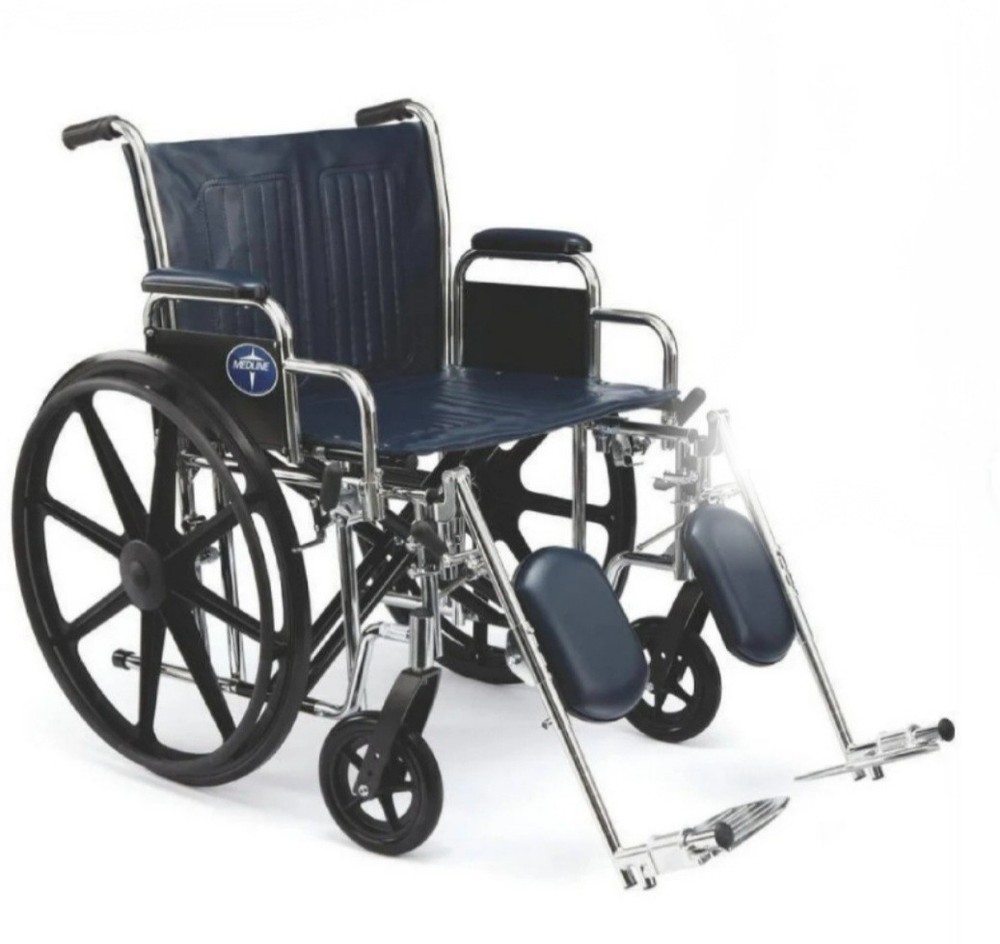 Medline Excel Extra-Wide Bariatric Wheelchair For Adults And Seniors With 24″