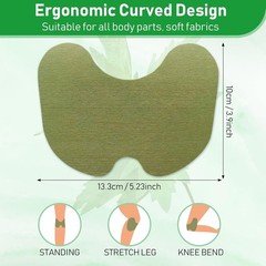MQUPIN 14 Pcs Knee Patches, Natural Knee Patch for Bone On Bone, for Back, Neck,