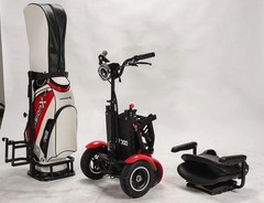 White/Red/Royal Blue Adult Portable Four-wheel Small Foldable Electric Scooter