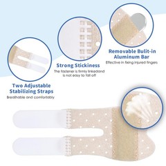 5 PCS Breathable Trigger Finger Splint, Adjustable Finger Brace, Thumb Brace …