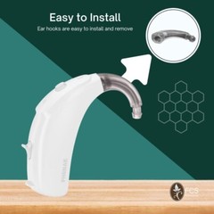 FCS Replacement Ear Hook For Phonak Naida V30/V50/V70/V90 SP and UP Hearing Aid.