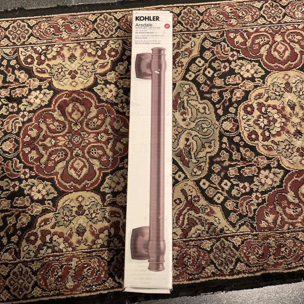 KOHLER Arsdale K-R27238-2BZ Bathroom Shower 16 in. Grab Bar in Oil-Rubbed Bronze