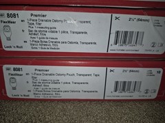 ❤️New 10 Boxes 100 x Ostomy Pouch Premier 1-Piece System 2 1/2″ Transparent 8081