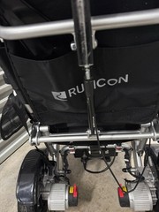 Rubicon Electric Foldable Power Wheelchair Black 4 Wheels Joystick Control