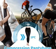 Unbranded Compression Footless Pantyhose Heavy Duty Sz 2X
