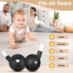 4pcs Baby Walker Replacement Wheels Walker Wheels Accessories Plastic Casters…