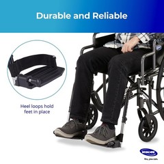 Adjustable Length Footrest with Heel Loops