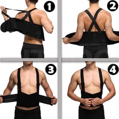 Back Support Belt Fajas Para Hombres De Trabajo Soporte Lower Control Brace