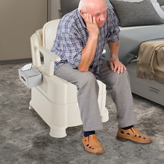 For The Elderly and The Sick TPE Home Portable Toilet with Sensor Night Light