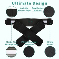 Premium Belt Relieve Lower Back Pain Si Joint Sciatica Waist Belly Support Belt