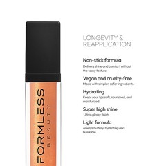 Formless Beauty By Jenny Mccarthy Majestic Peach Lip Gloss Peach Gold Glitter