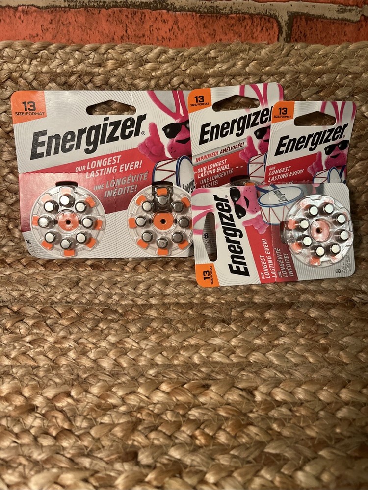 Energizer Size 13 Hearing Aid Batteries – NEW – Free Shipping – 40 Batteries