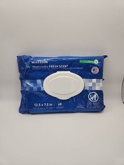 McKesson BEST Washcloth Cleansing Wipes for Adults, Scented (48 Pack) Disposable