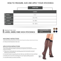 TRUFORM Lites Ladies‘ Sheer Knee High 8-15mmHg (Beige) Small