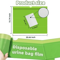 50 Pack Commode Liners with Super Absorbent Pads, Universal Fit All Standard …