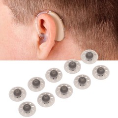 10pcs Black Open Hearing Aid Domes Tips For Phonak 6mm