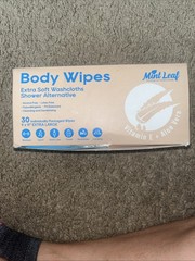 XL Deodorizing Body Wipes with Vitamin E Aloe Scent 9×11 | 30 Individually Packs