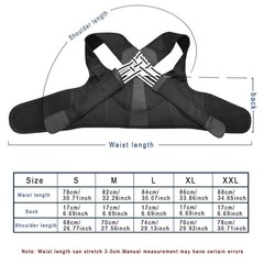 Adjustable Posture Corrector Back Shoulder Support Correct Brace Belt Men Women