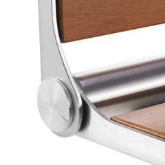 Teak Wall Mount Folding Shower Seat, Fold Up Bench – 500 lb Capacity