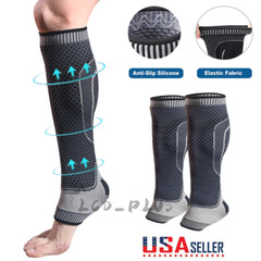 Calf Compression Sleeve Ankle Brace Leg Support Socks Foot Fasciitis Pain Relief