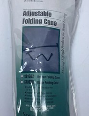 DMI Folding Adjustable Walking Cane In Original Package Black