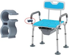 2 Pack Shower Chair Shower Head Holder Handheld Shower Clip Tube Clamp Bracket