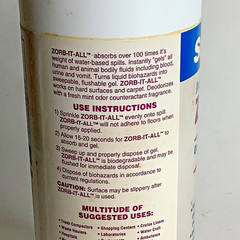 Biohazard Absorbent One lb. Shaker Absorbs Over 100x Its Weight in 15 Seconds