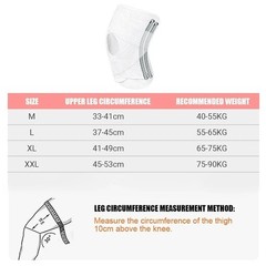 Bareform Knee Brace for Meniscus Support – Adjustable, Patella Stabilizer, Pain