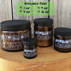 Calendula Cream 9oz Amber Jar Contains Comfrey, Oregon Grape, Aloe, Beeswax. …
