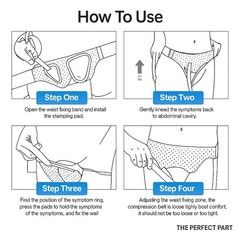 Hernia Support Belt Men Truss For Inguinal With 2 Removable Compression Pads US