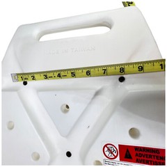 Replacement Shower Stool Seat Only – White – Rectangular