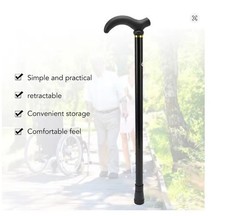 Adjustable Folding Walking Cane Collapsible Senior Mobility Stick
