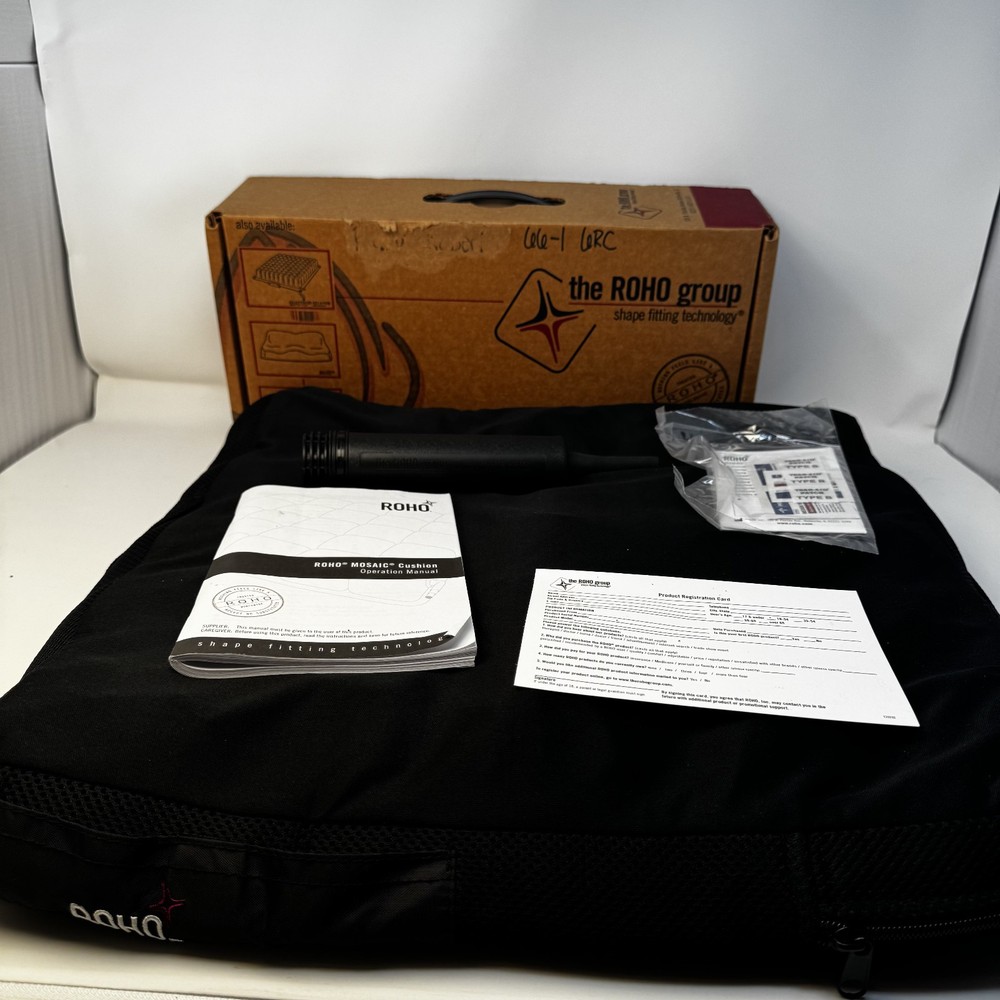 ROHO Mosaic 1818 Seat Cushion 18×18″ w/Cover & Pump Included MOSAC1818C: Used
