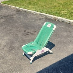 Drive OT 2000 Folding Non-Slip Shower/Bath Chair Green/White 120 lb