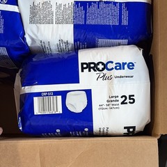 ProCare Plus Incontinence Pants Large 25 Count Unisex CRP-513
