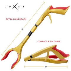 Grabber Reacher Tool – Latest Version Luxet 19 Inch (Pack of 1), Gold Black